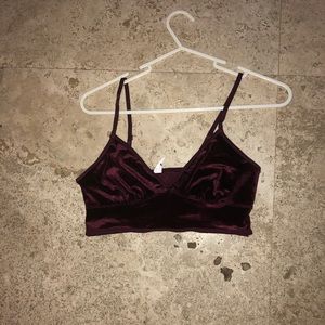 Maroon bralette